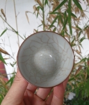景德镇春山玉品汝瓷杯 已开片